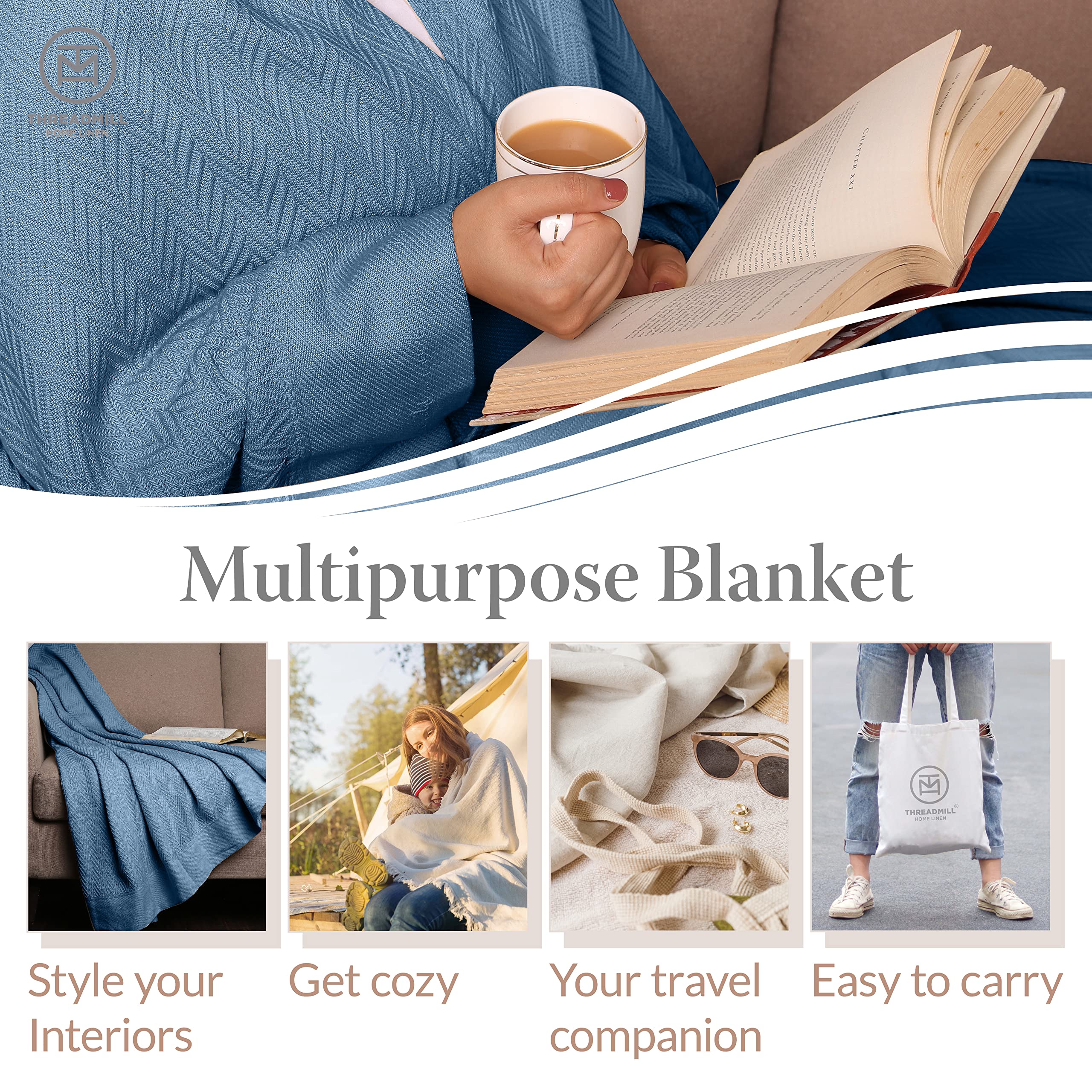 Textura suave y duradera de Threadmill con fibra larga.