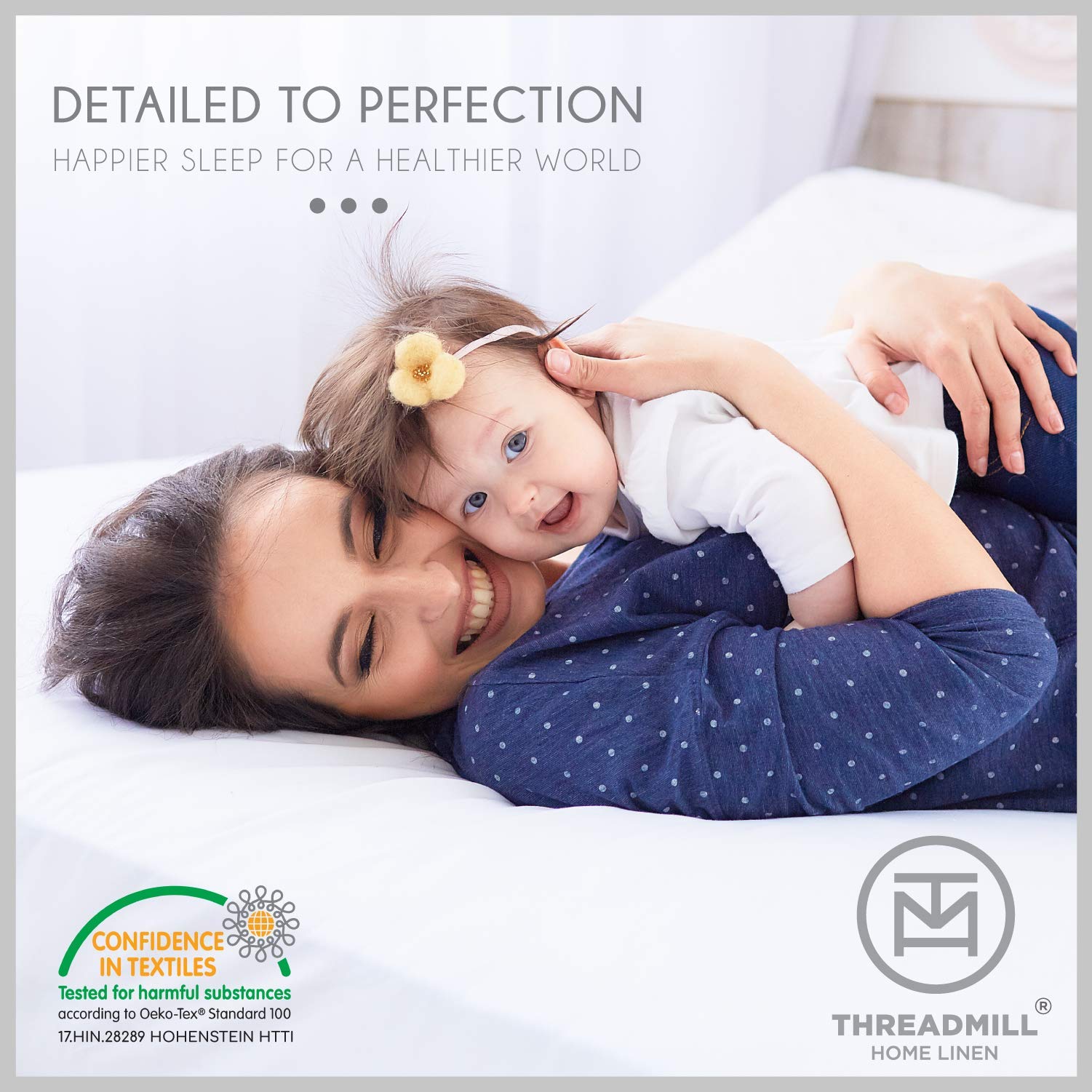 Diseño hotelero damasco Threadmill, añade elegancia moderna al dormitorio.