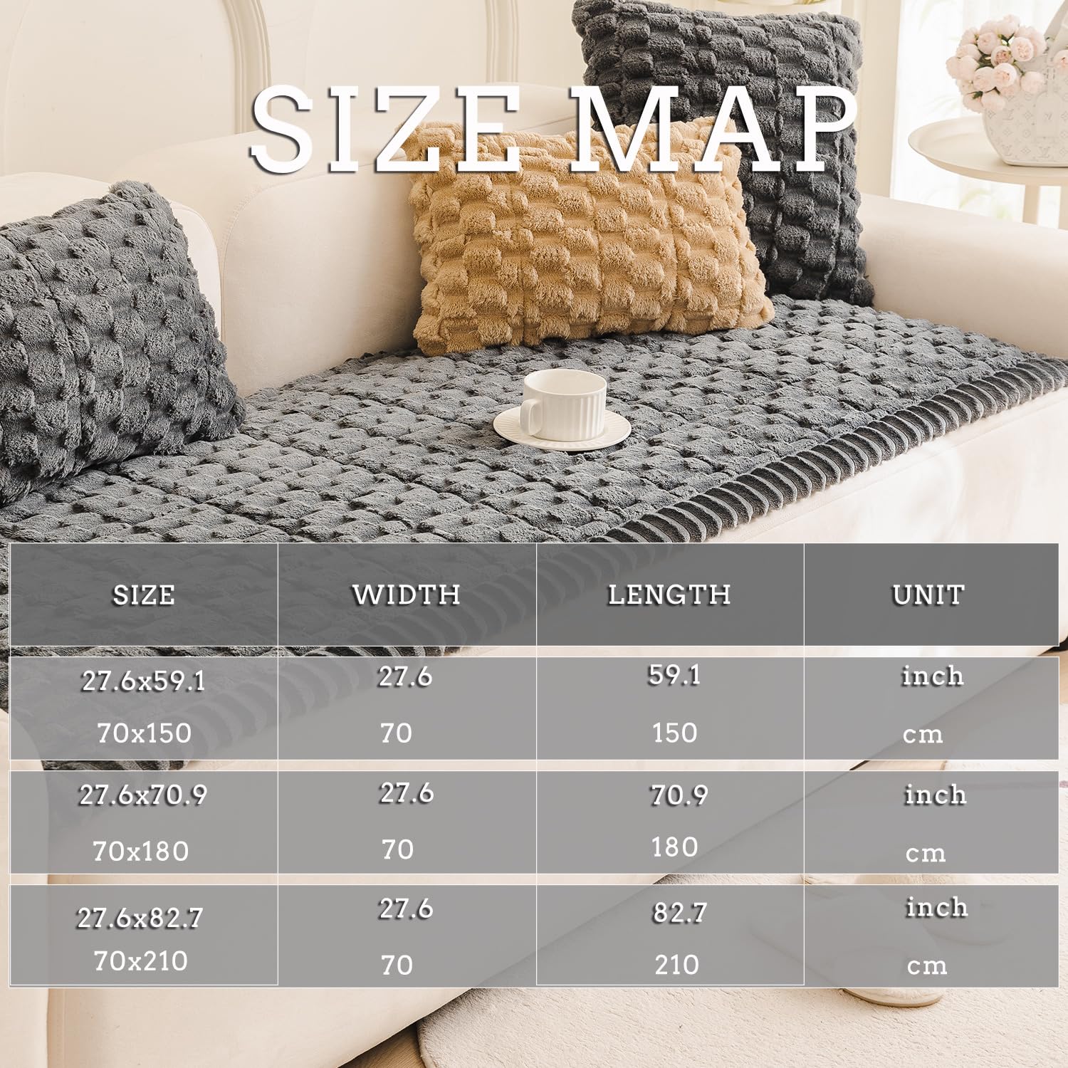 Cobertura Tiwwie protege contra pelo y suciedad, lavable a máquina