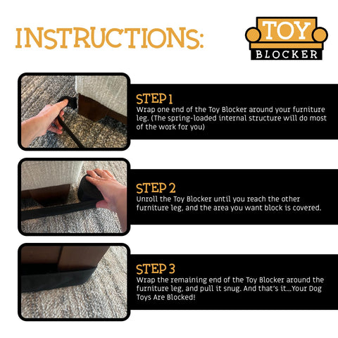 TOY BLOCKER diseño resistente con estructura de acero y forro negro duradero