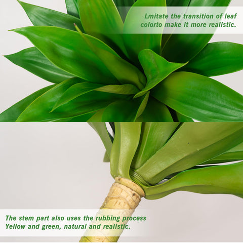 Ttranewsoo planta artificial agave grande, perfecta para entradas y porches.