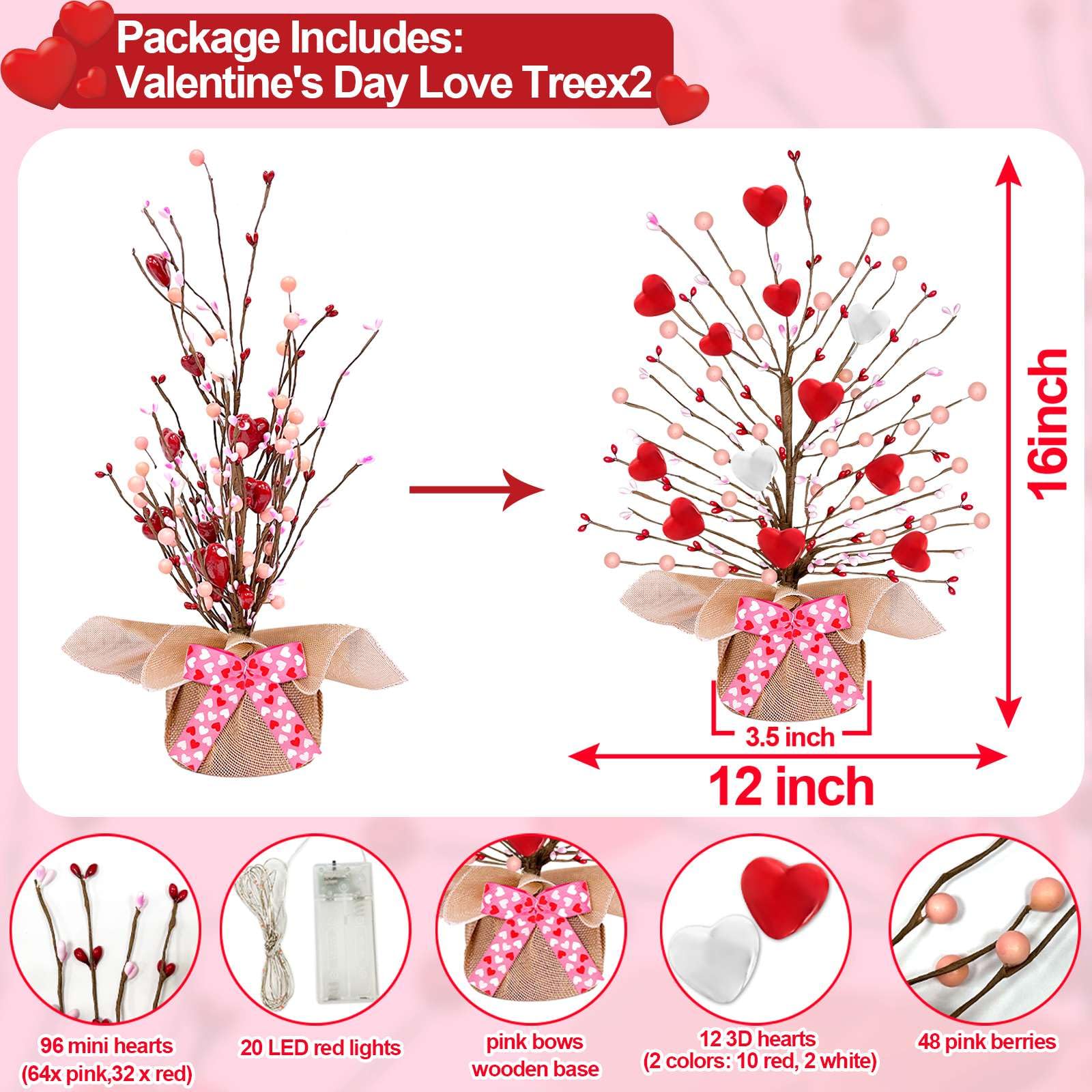 Turnmeon bayas rosas 48, detalle suave para entorno festivo.