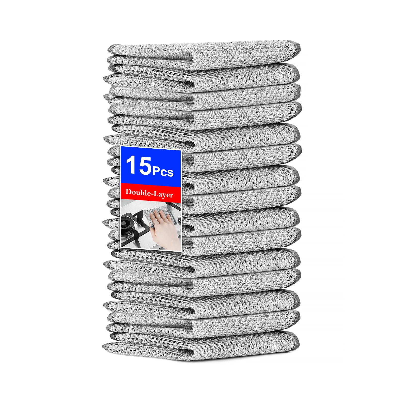 UFOGIFF cepillo alambre no rayante para vajilla, limpieza suave sin rayar