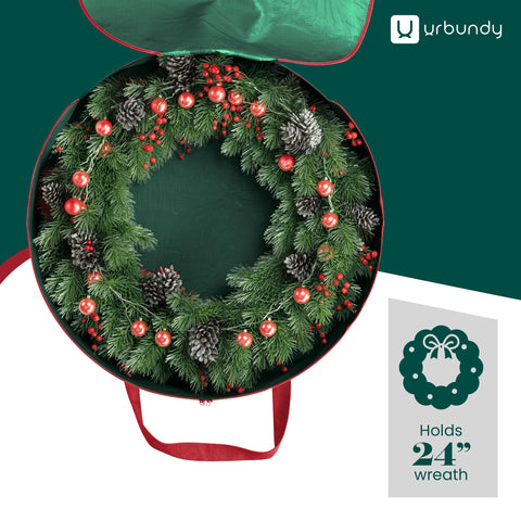 URBUNDY solución de almacenamiento navideño, fácil de organizar decoraciones.