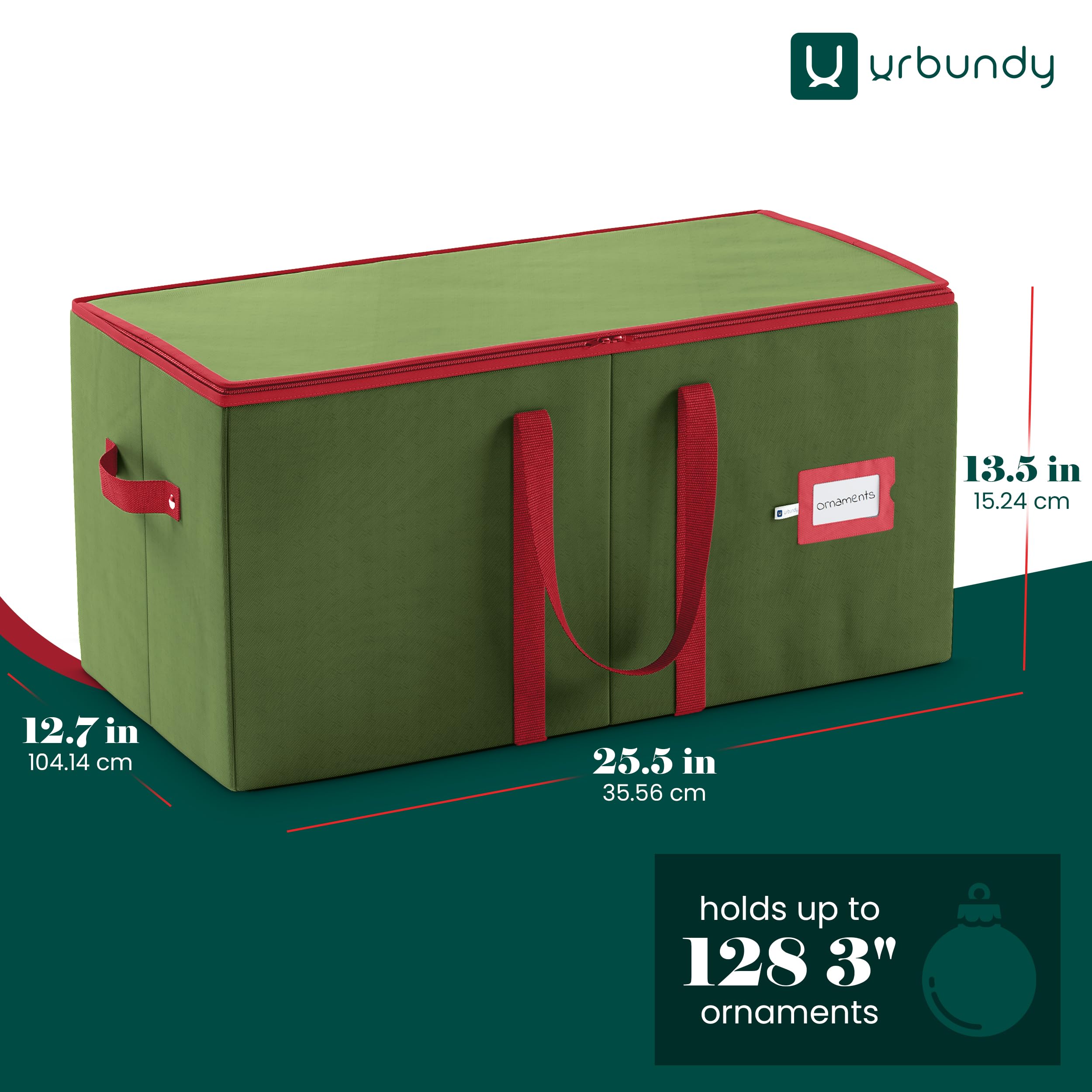 URBUNDY organizador para 128 adornos con protección y almacenamiento