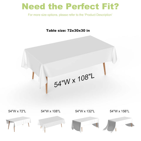 Mantel URMONA blanco para picnic, superficie resistente a derrames y fácil de desechar