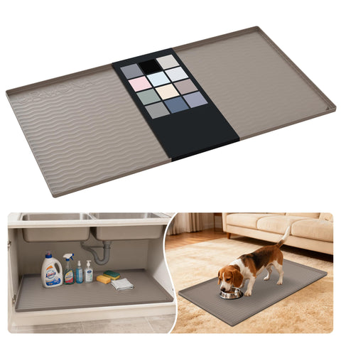 URMONA tapete para debajo del fregadero 40x22 protege derrames y facilita la limpieza.