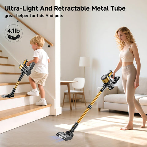 Aspiradora Vaconly inalambrica succión 40 kPa para polvo y pelos