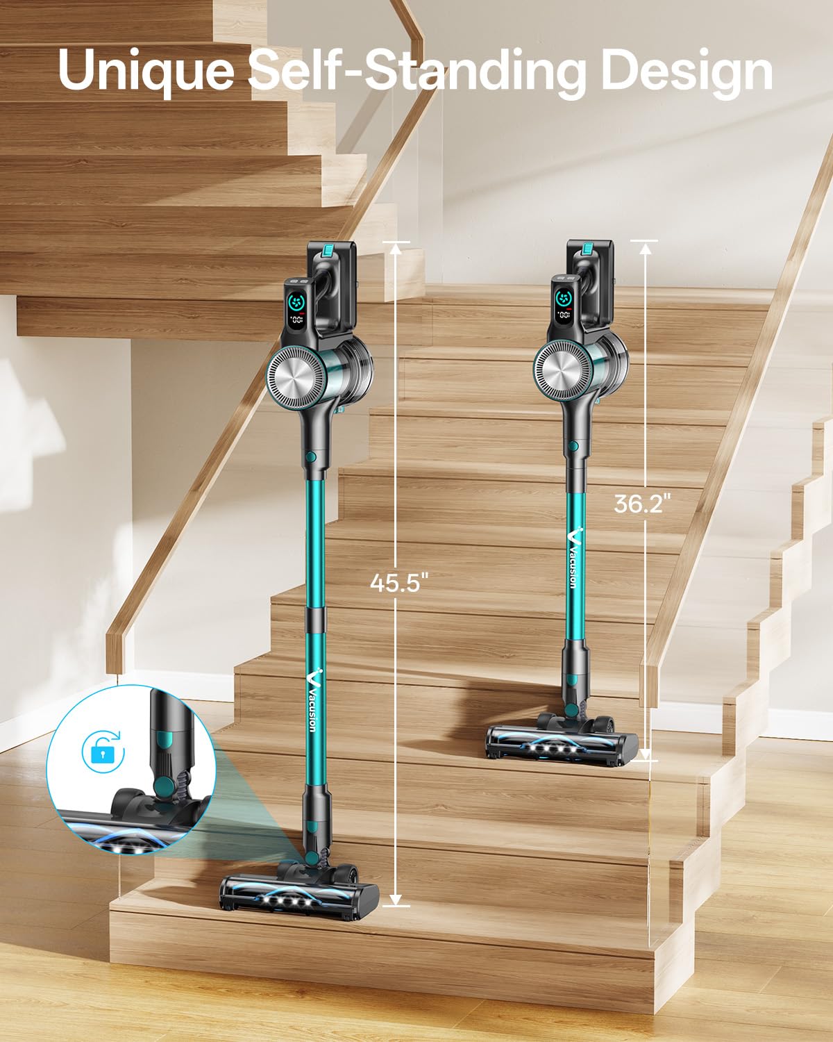 Batería extraíble de 2200 mAh para limpieza prolongada