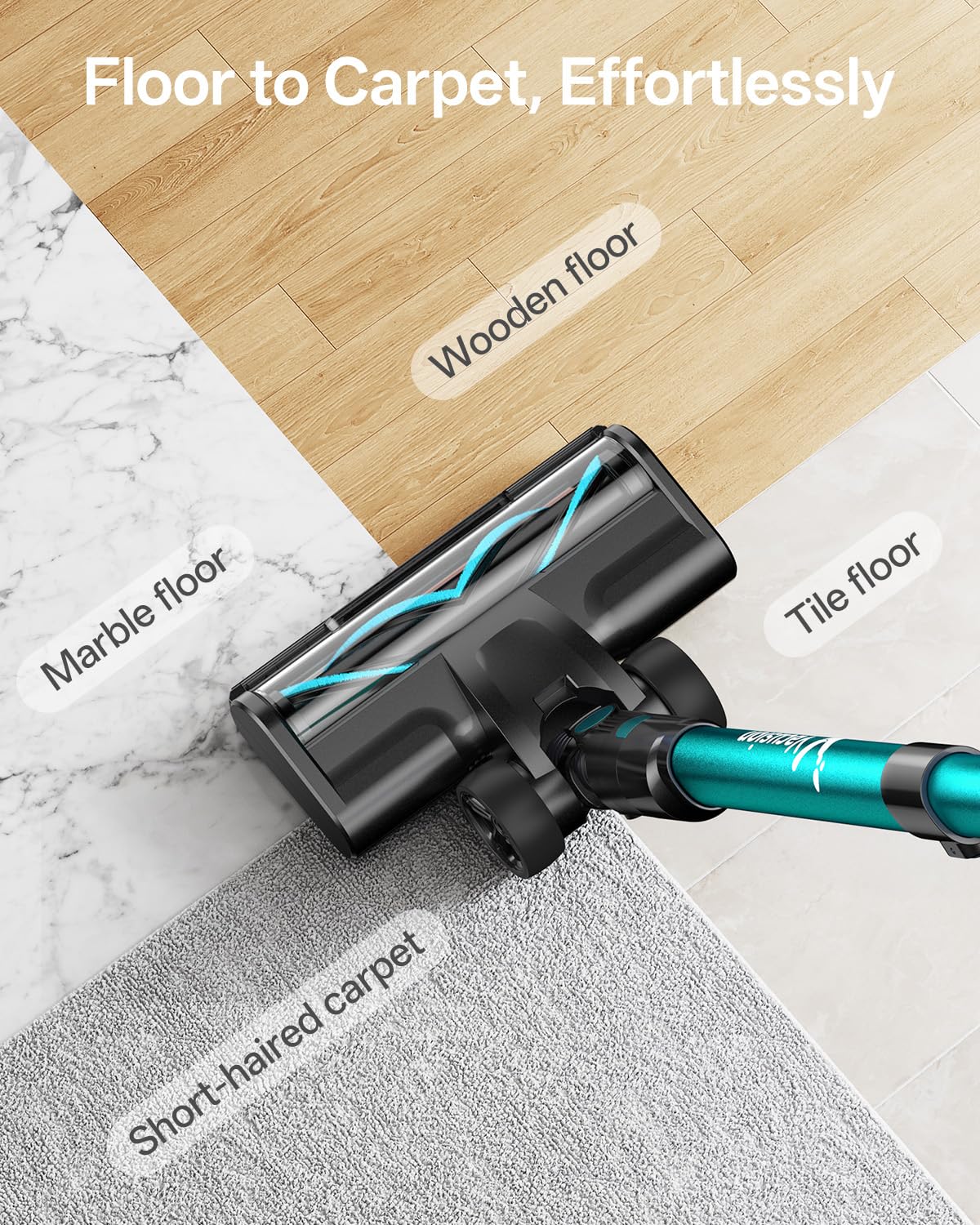 Vacusion con luces LED facilita ver la suciedad oculta