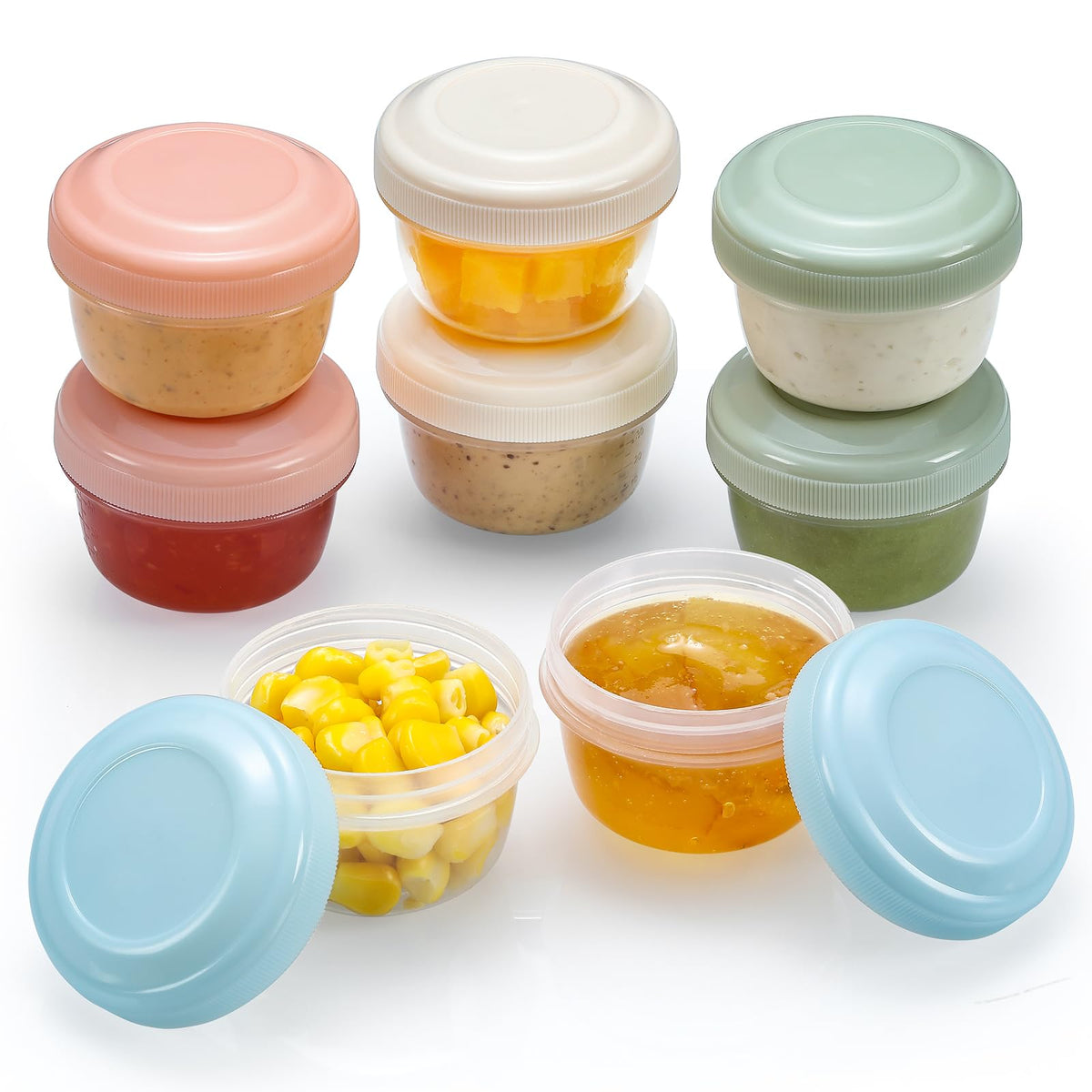 VITEVER: envases de 2 onzas para almuerzo, porciones fáciles de llevar.