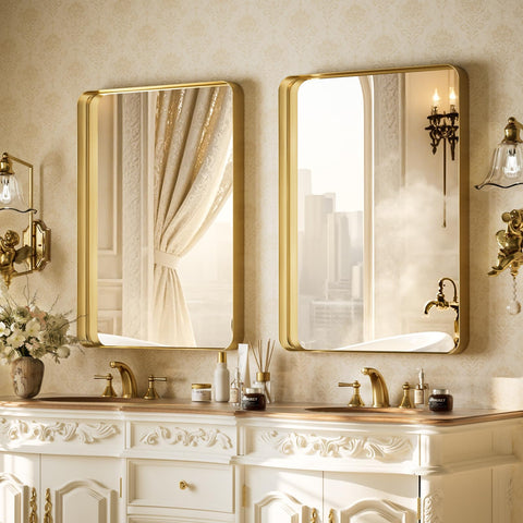 Espejo VooBang para instalación horizontal o vertical, flexible en baños y dormitorios.