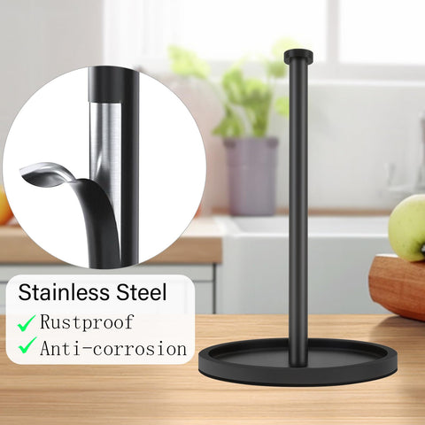 VOTZAAQ acabado negro mate en porta toallas, estilo moderno