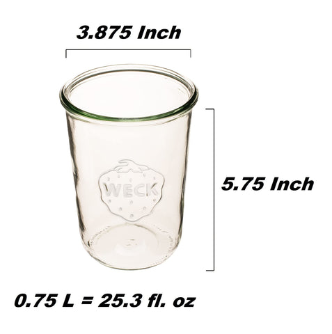 Weck Jarras Molde 743, tapa de madera, cierre hermético y estilo en la despensa.