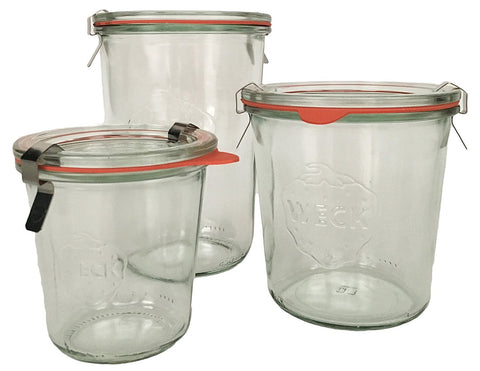 WECK Mold Jar Standard para almacenamiento, lavable en lavavajillas y reutilizable.