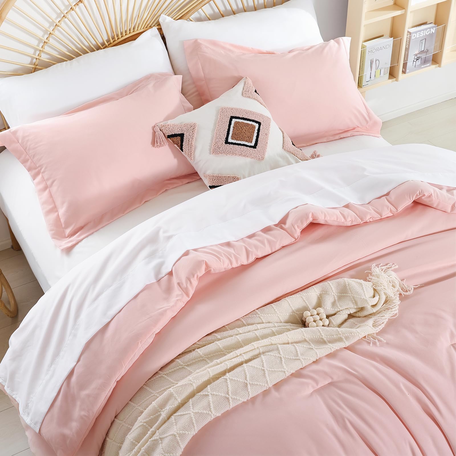 Weigelia fundas de almohada blush, juego completo para armonizar color y confort.