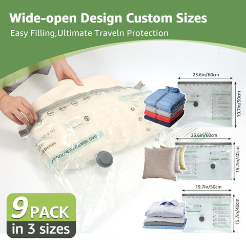 Material PA+PE resistente y cierre doble para durabilidad.