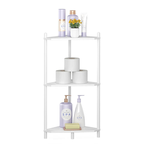 Uso versatil: el estante de esquina Wisuce es ideal para multiples usos decorativos.