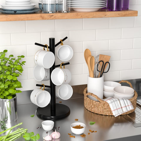 Wisuce organizador de encimera para tazas, ahorra espacio y facilita el orden.