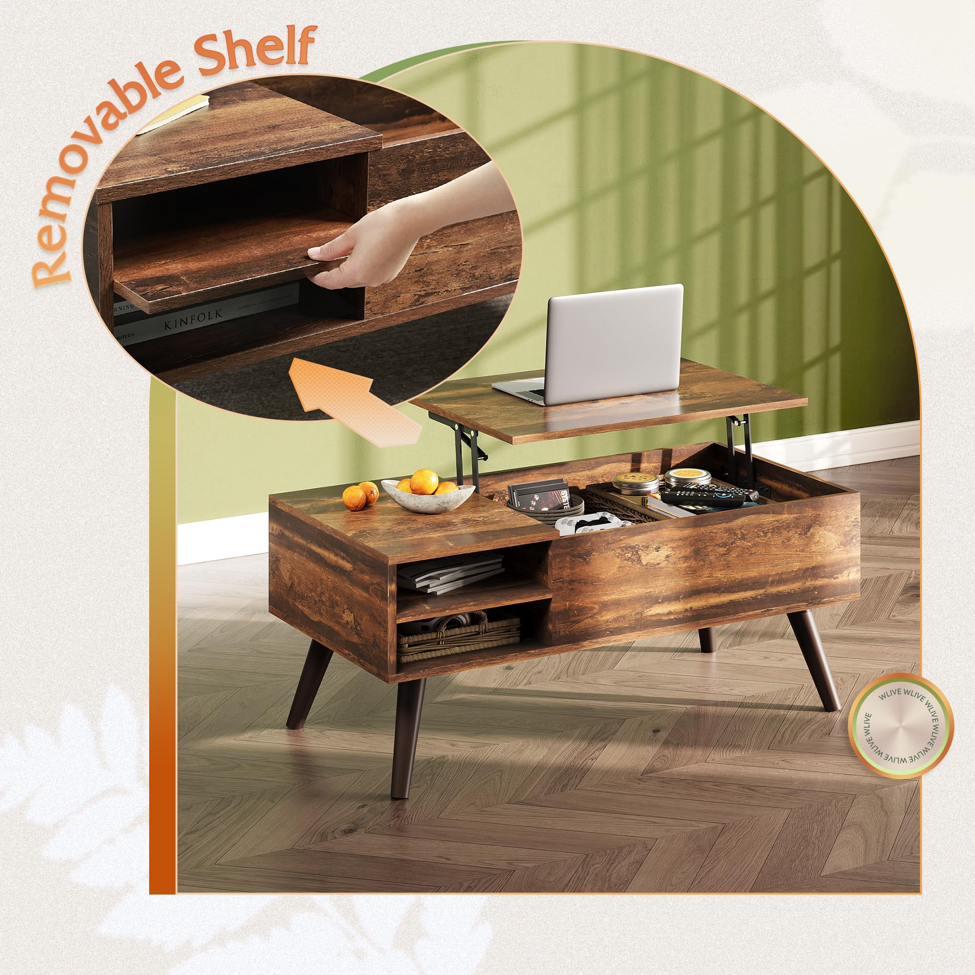 WLIVE acabado natural resalta la madera