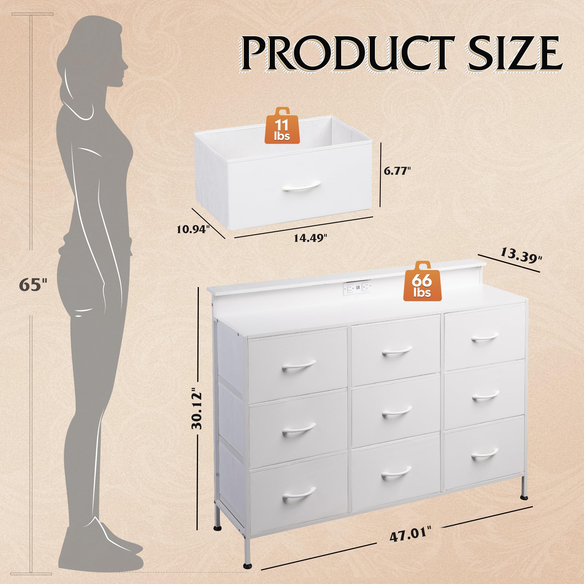 Superficie de madera amplia del WLIVE para dispositivos y decoración.