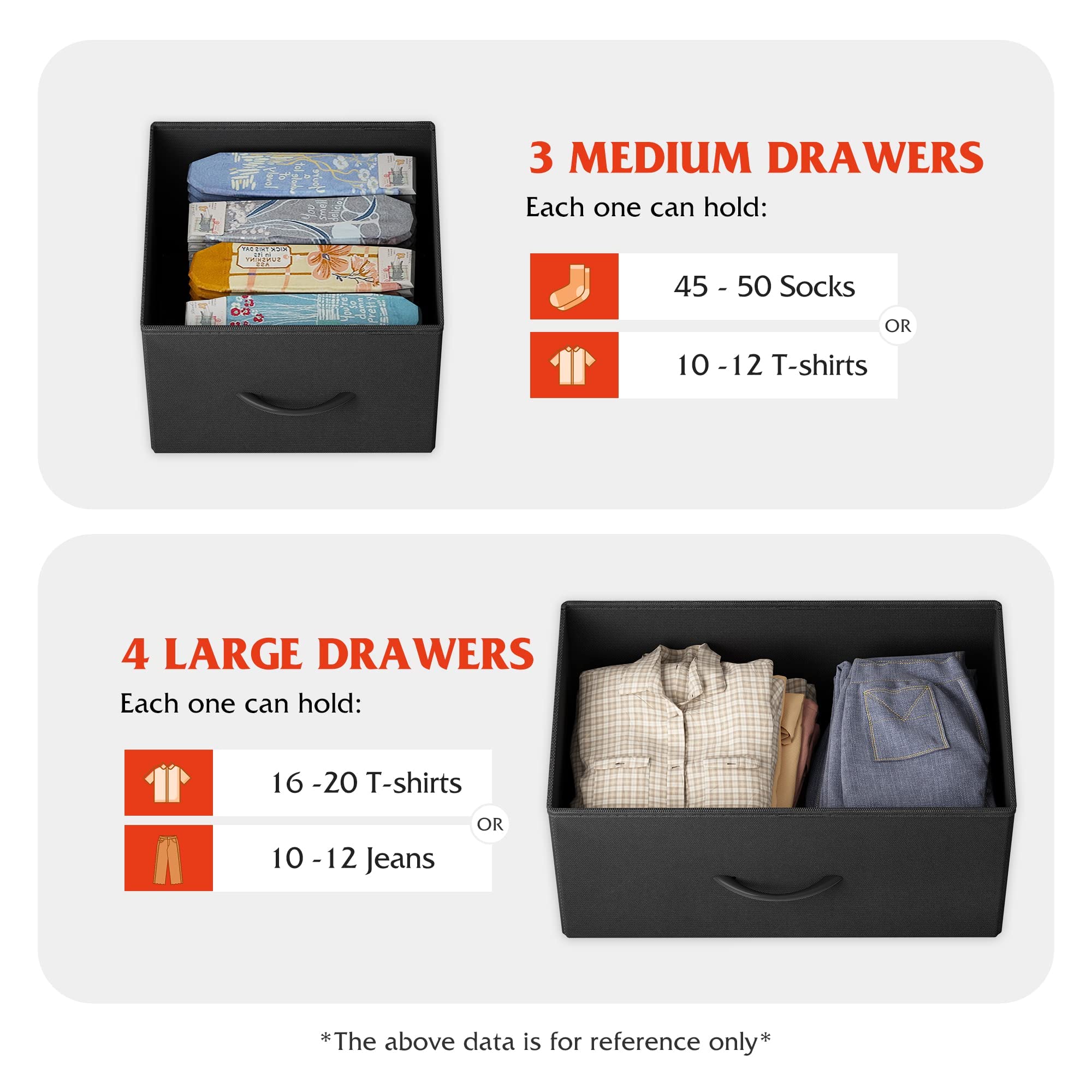 WLIVE cajas de tela para almacenamiento de objetos pequeños