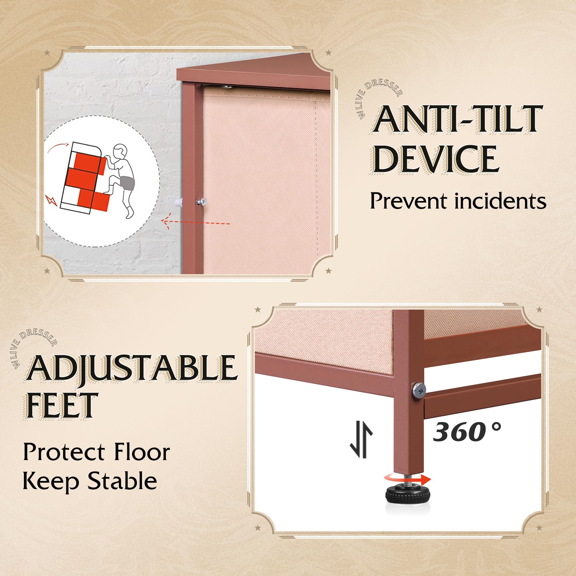 Color rosa suave WLIVE añade calidez al espacio