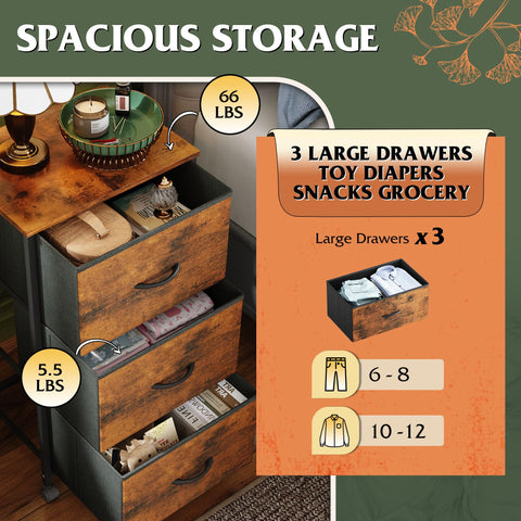 Cajones plegables WLIVE para organización rápida.