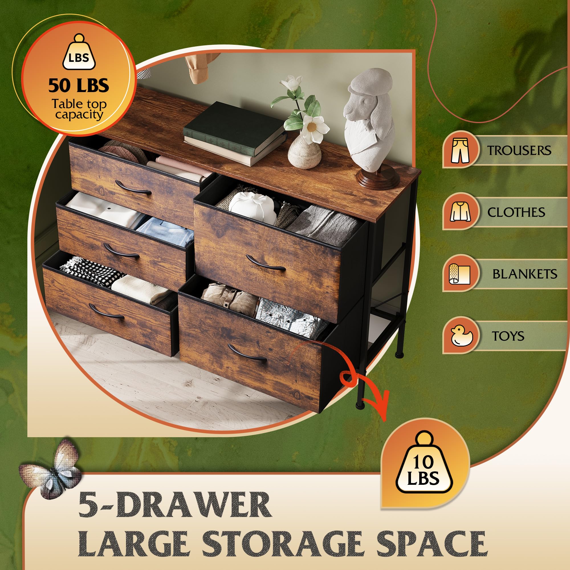 WLIVE Comoda entrada, organizador compacto para llaves y accesorios