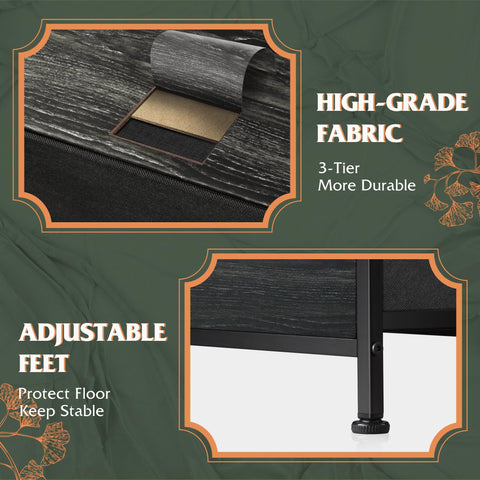 WLIVE comoda de uso multipropósito para dormitorio, sala u oficina.