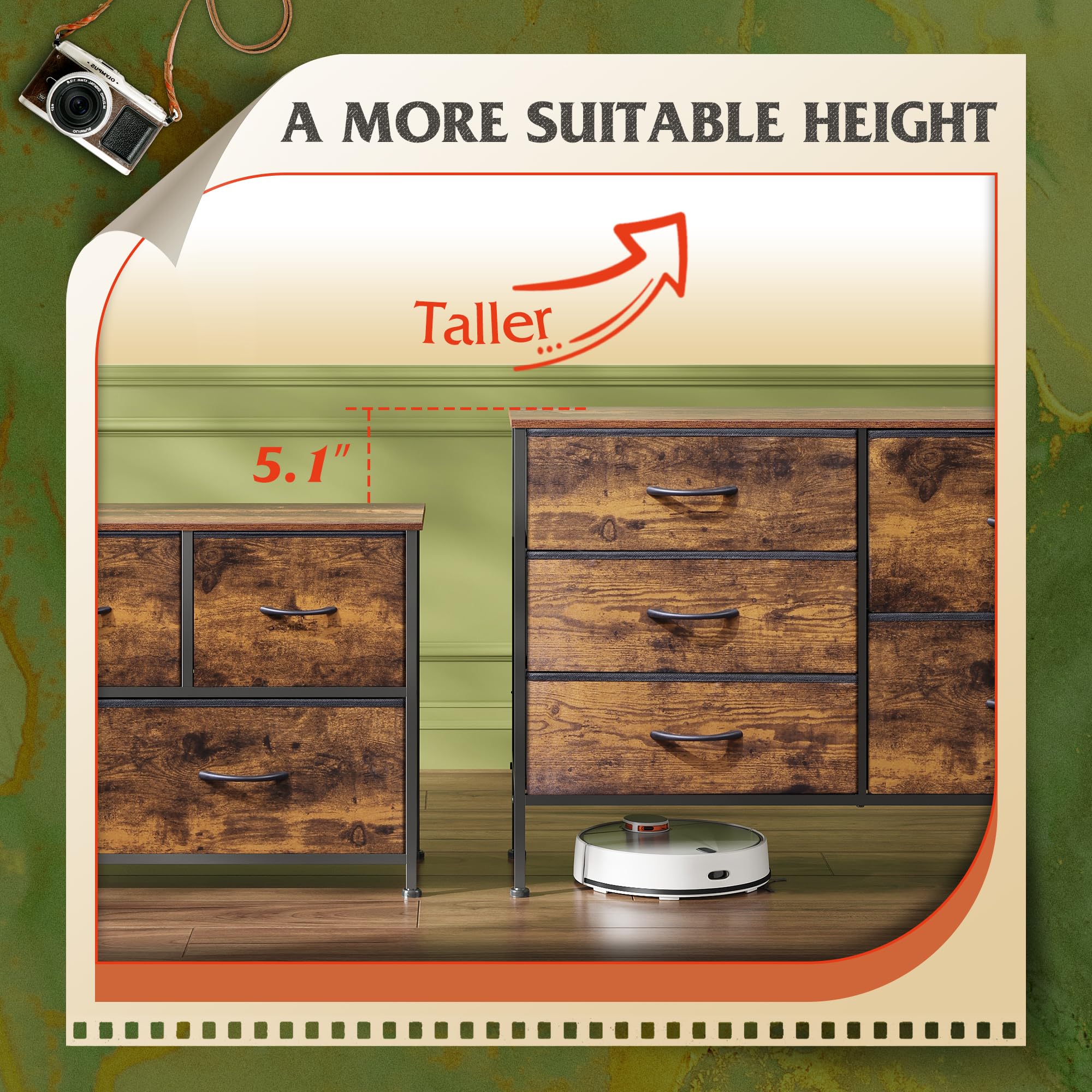 WLIVE Comoda uso TV pequeña, ideal como soporte adicional