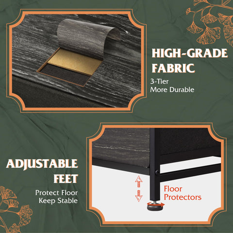 Dimensiones de WLIVE: espacio amplio para ropa y accesorios.