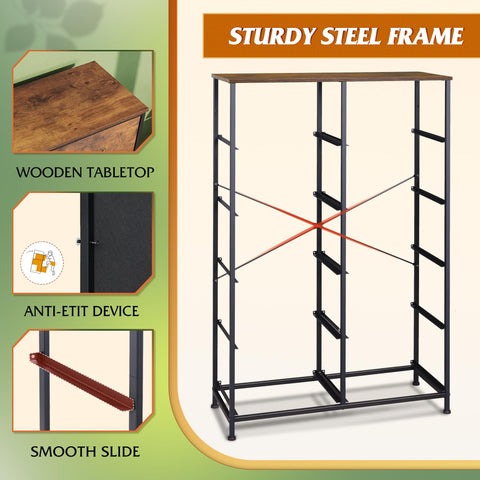 Dimensiones del tocador: largo 80 cm, ancho 30 cm y alto 118 cm.