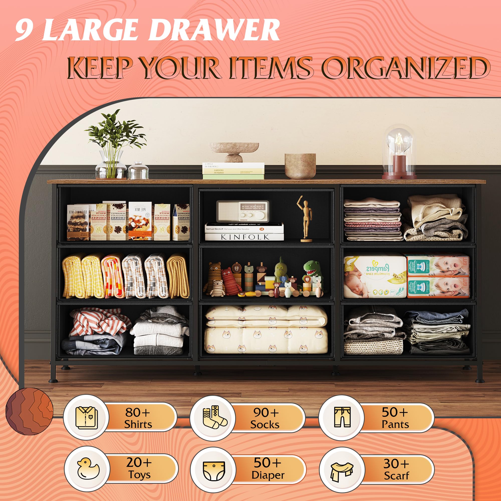 WLIVE Estructura de metal 15 mm para mayor durabilidad