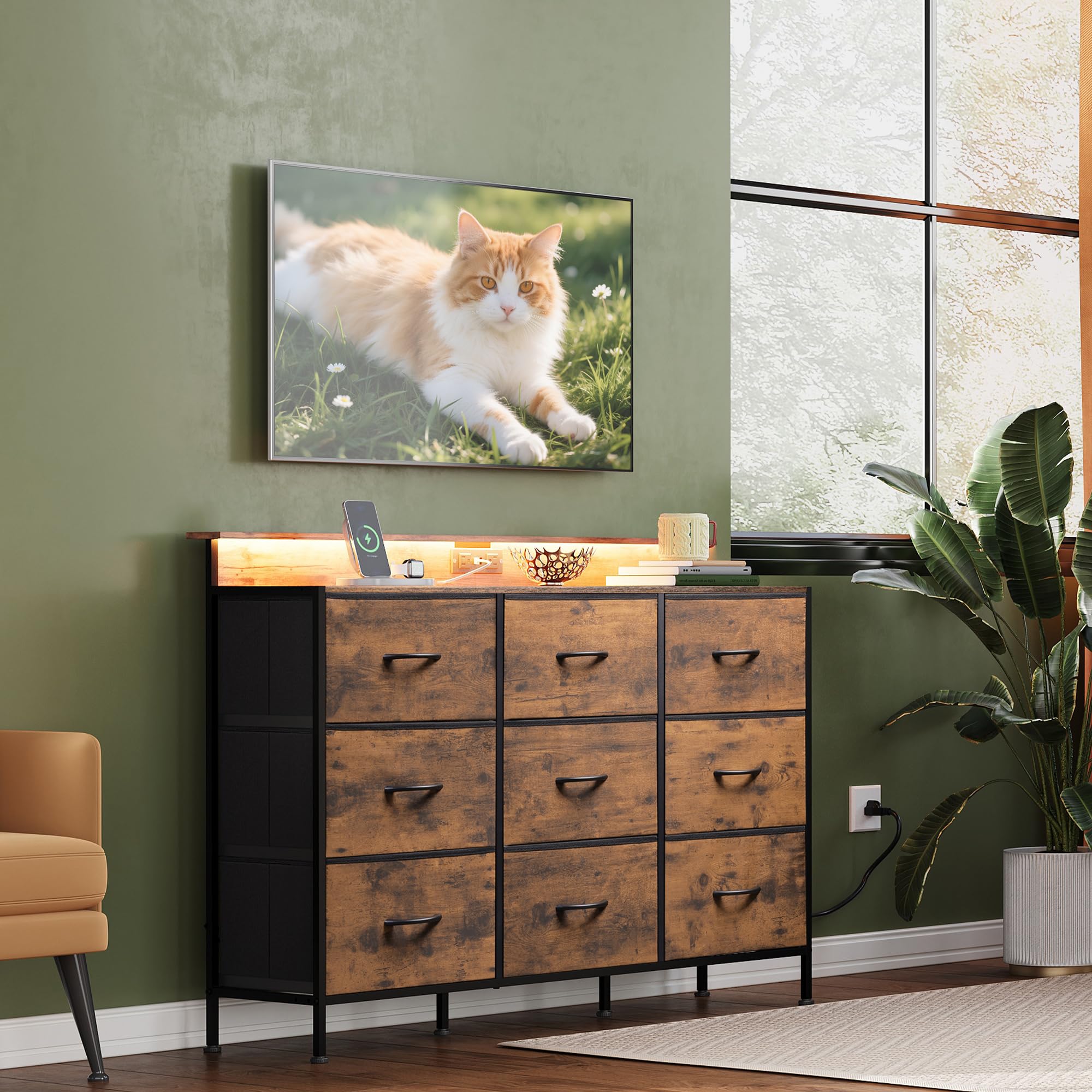 WLIVE mango curvo y deslizamiento suave en los cajones.