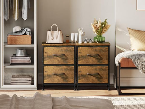 WLIVE Acabado rústico marrón aporta calidez al espacio