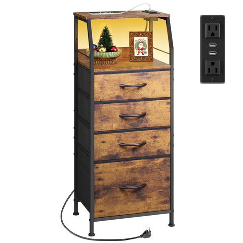 WLIVE mesita de noche con luz LED RGB ajustable para ambientar dormitorios