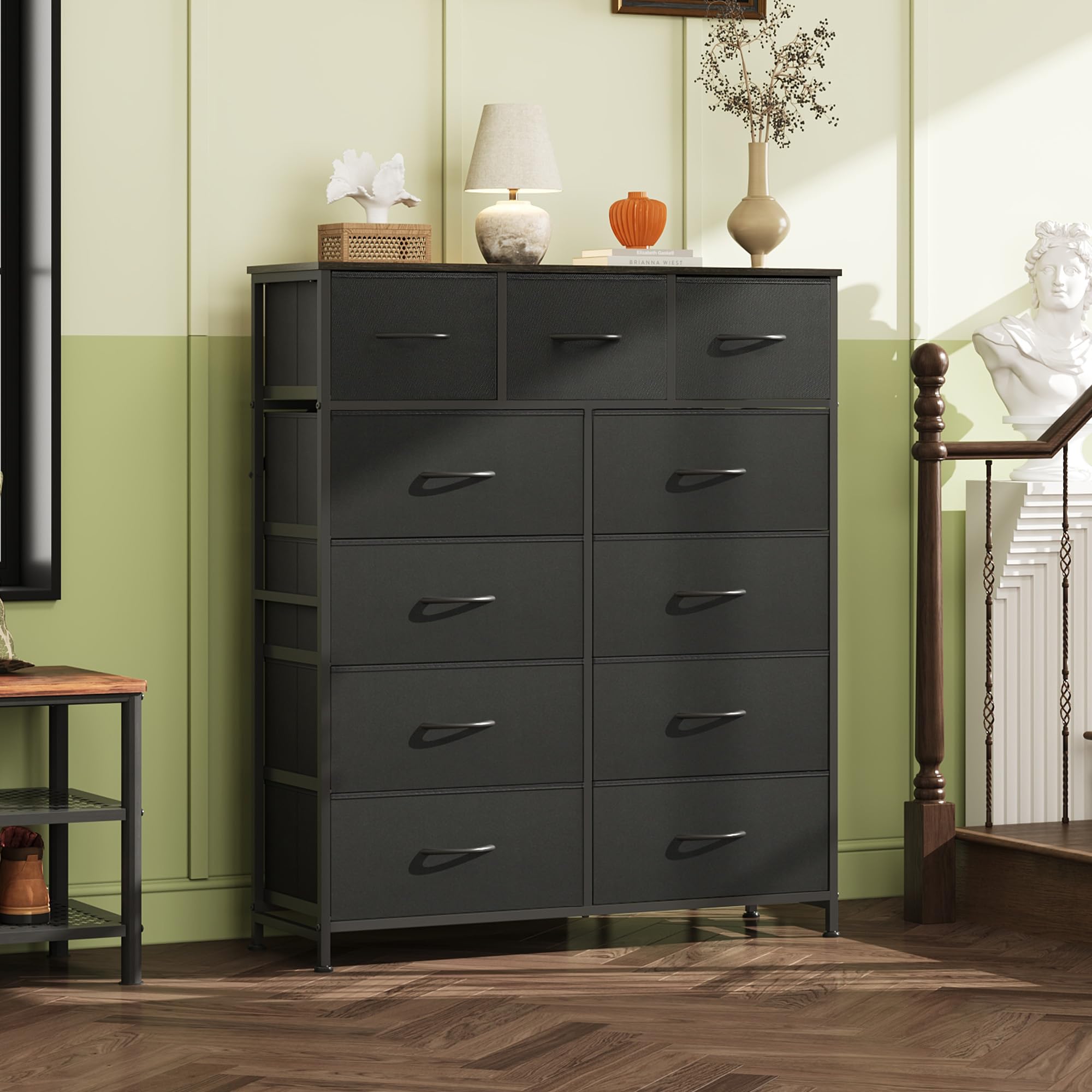 WLIVE superficie de madera para exhibir objetos decorativos y útiles.