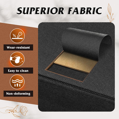 WLIVE tapa superior de madera dura, superficie robusta para lamparas y decoracion.