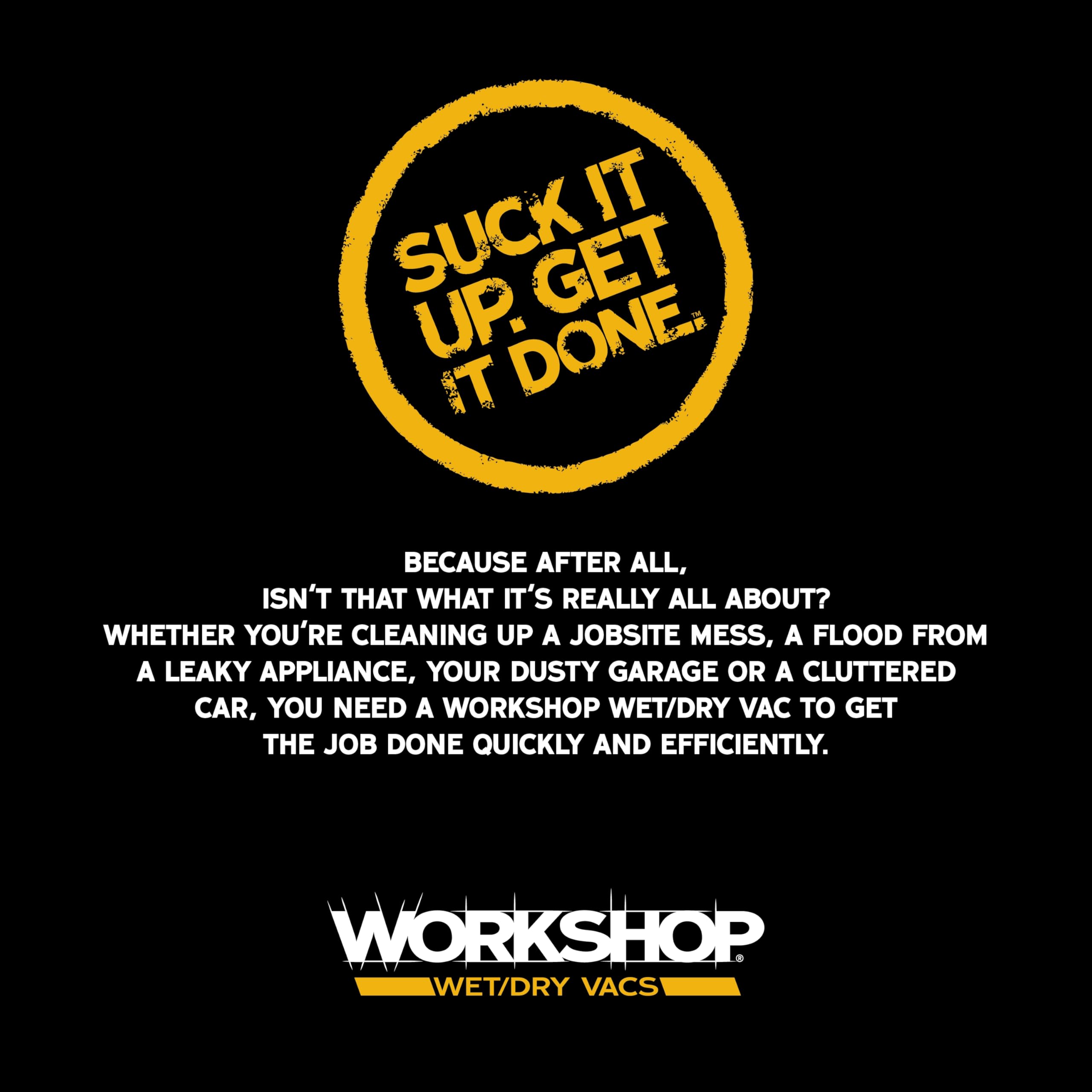 Ideal para combinar con herramientas WORKSHOP para un plan de limpieza completo.