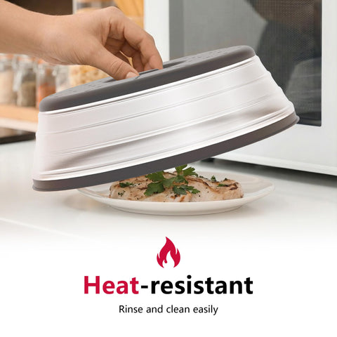 WVM Cobertor de microondas plegable de 10,5 pulgadas facilita almacenamiento y limpieza