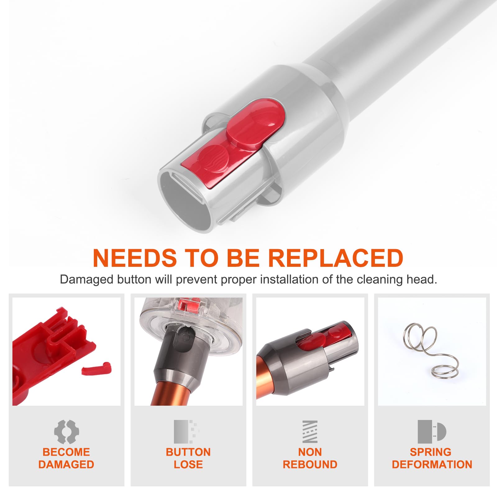 WYWY.Wide Resorte para clip de varilla, mejora la fijación del cabezal