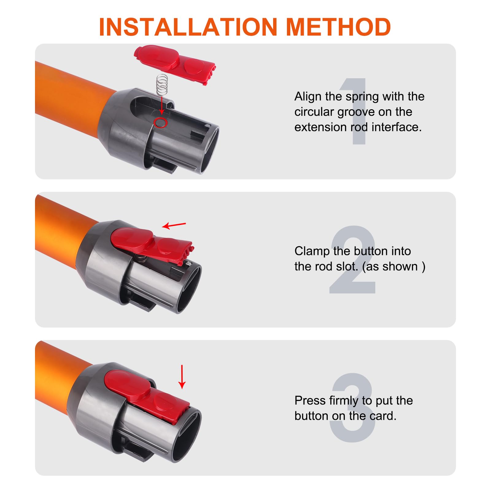 WYWY.Wide Conjunto de repuestos para cabezales Dyson, uso prolongado