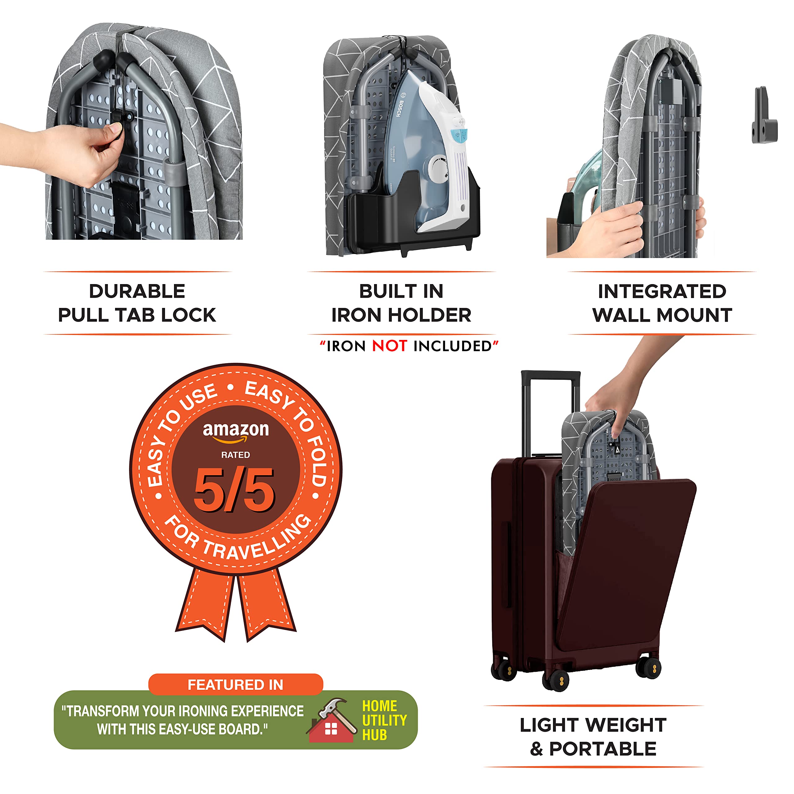 XABITAT plegable y compacto para lavaderos pequeños