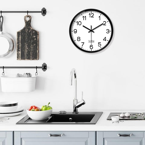 Reloj XFM de pared, diseño clásico y analógico de 8 pulgadas para sala.