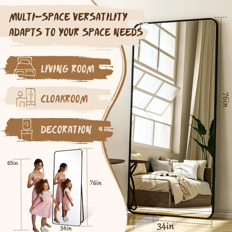 XRAMFY Espejo claro sin distorsión para ver detalles con precisión