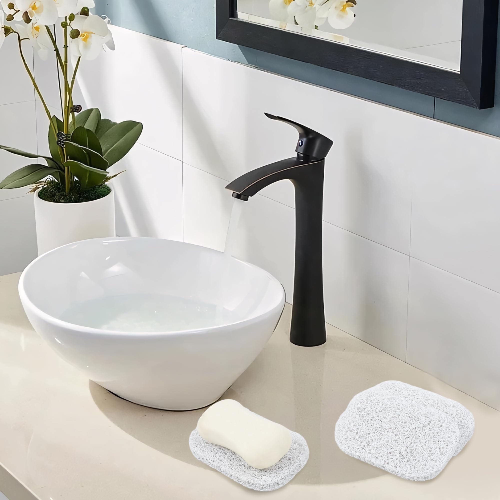 Yadream placa jabon blanca durable y reutilizable.