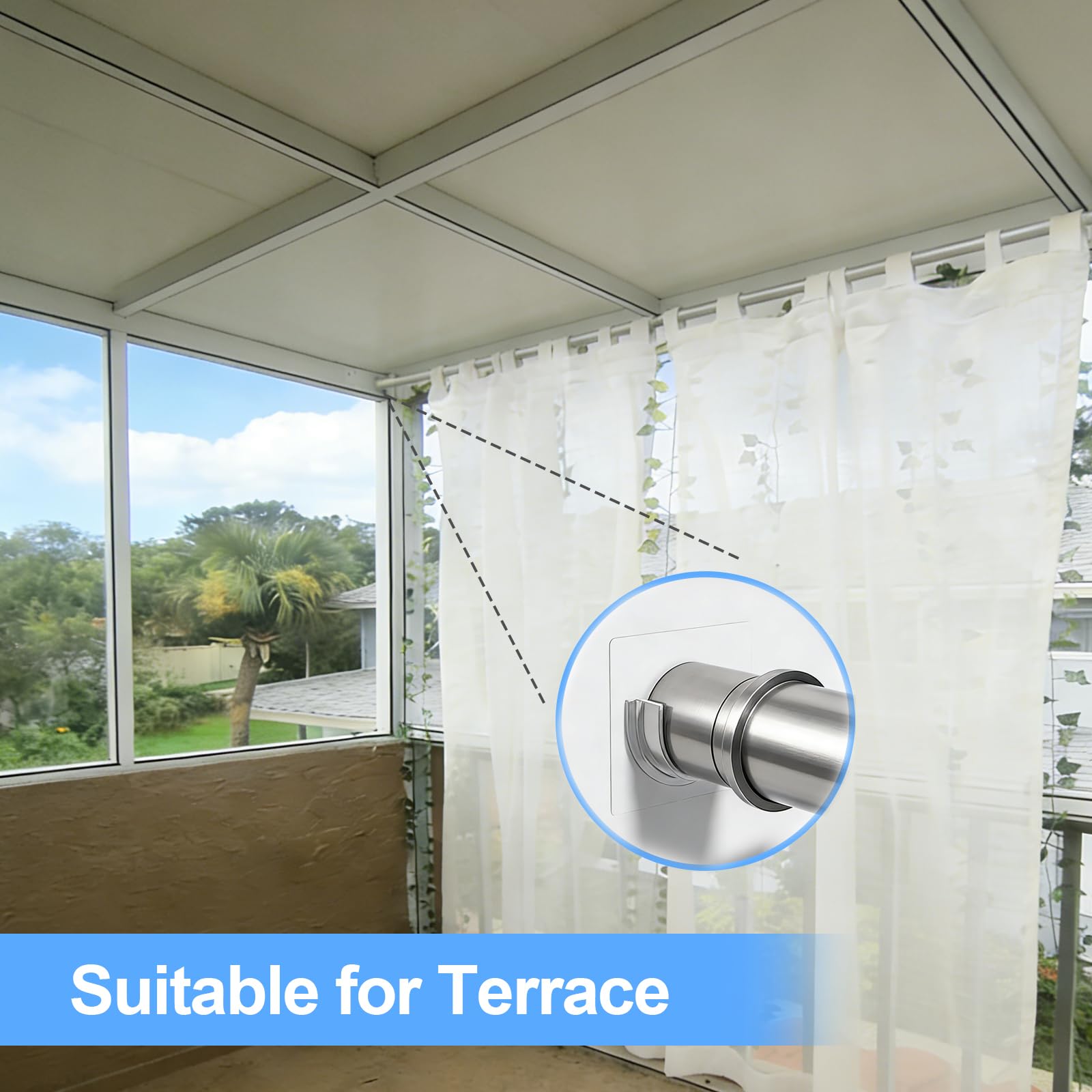 YEHOSHUN diseño transparente que se integra con la pared.