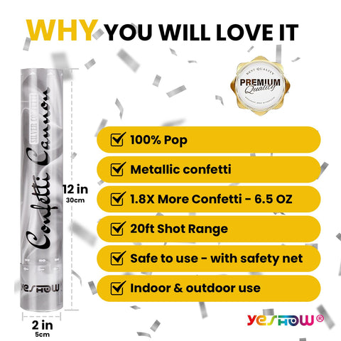 YESHOW confeti plata brillo explosión para escenarios