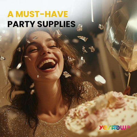 YESHOW uso sencillo giro inferior para activar confeti